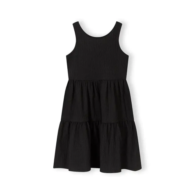 Minoti 44639 etagekjole pige sort jersey