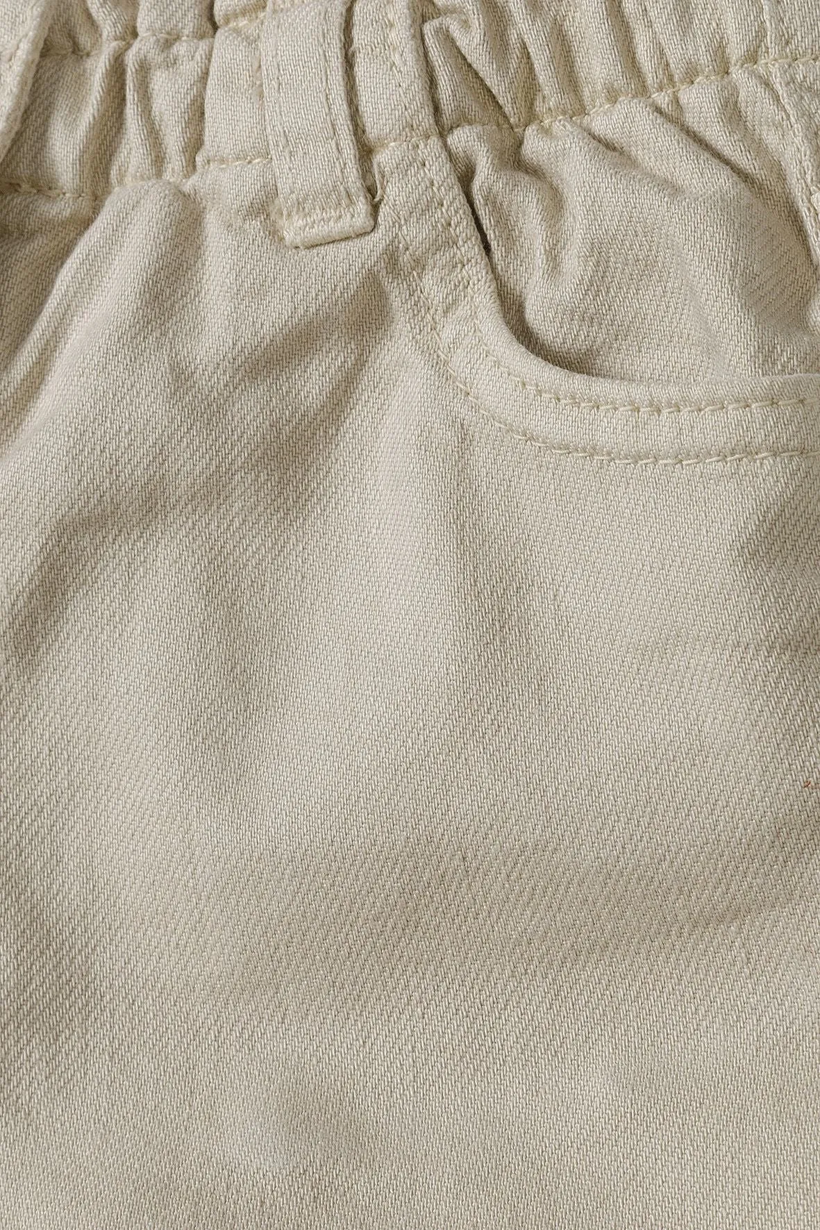 Minoti 38835 pige shorts stone bomuldstwill