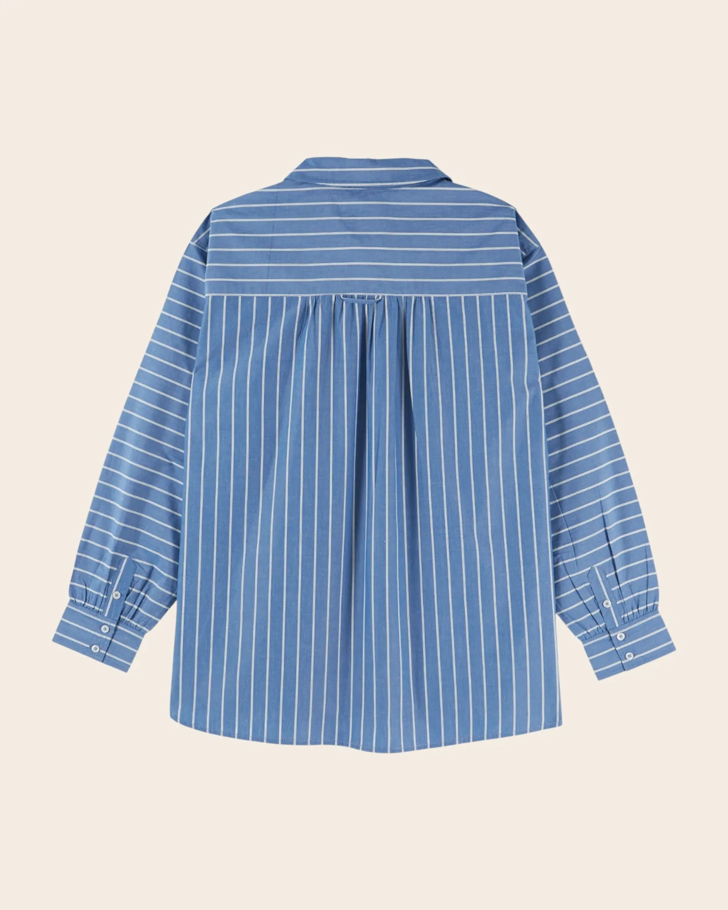 Emile et Ida Eugenia skjorte blå stribet oversize
