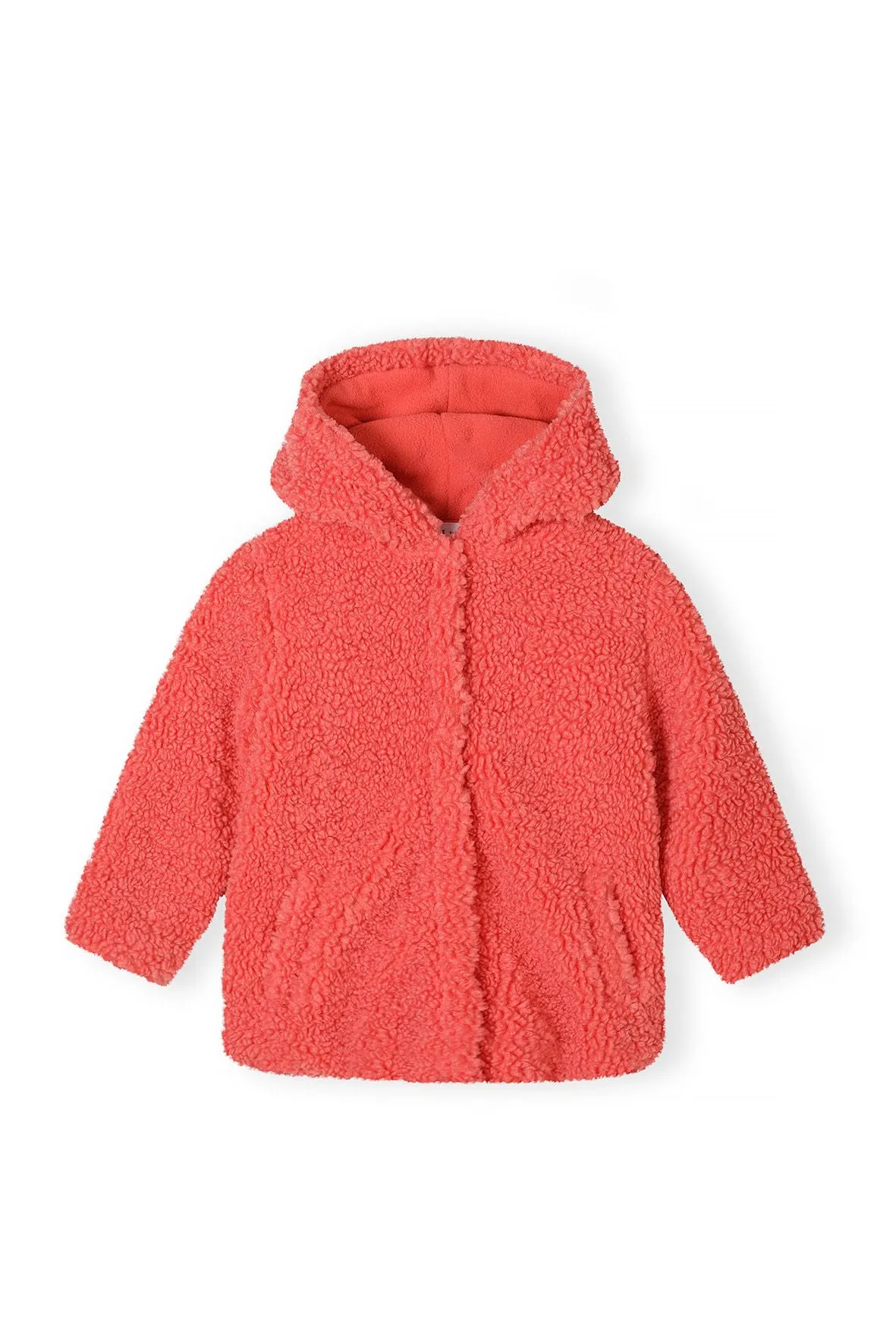 Minoti 39377 teddyjakke koral til piger fleece