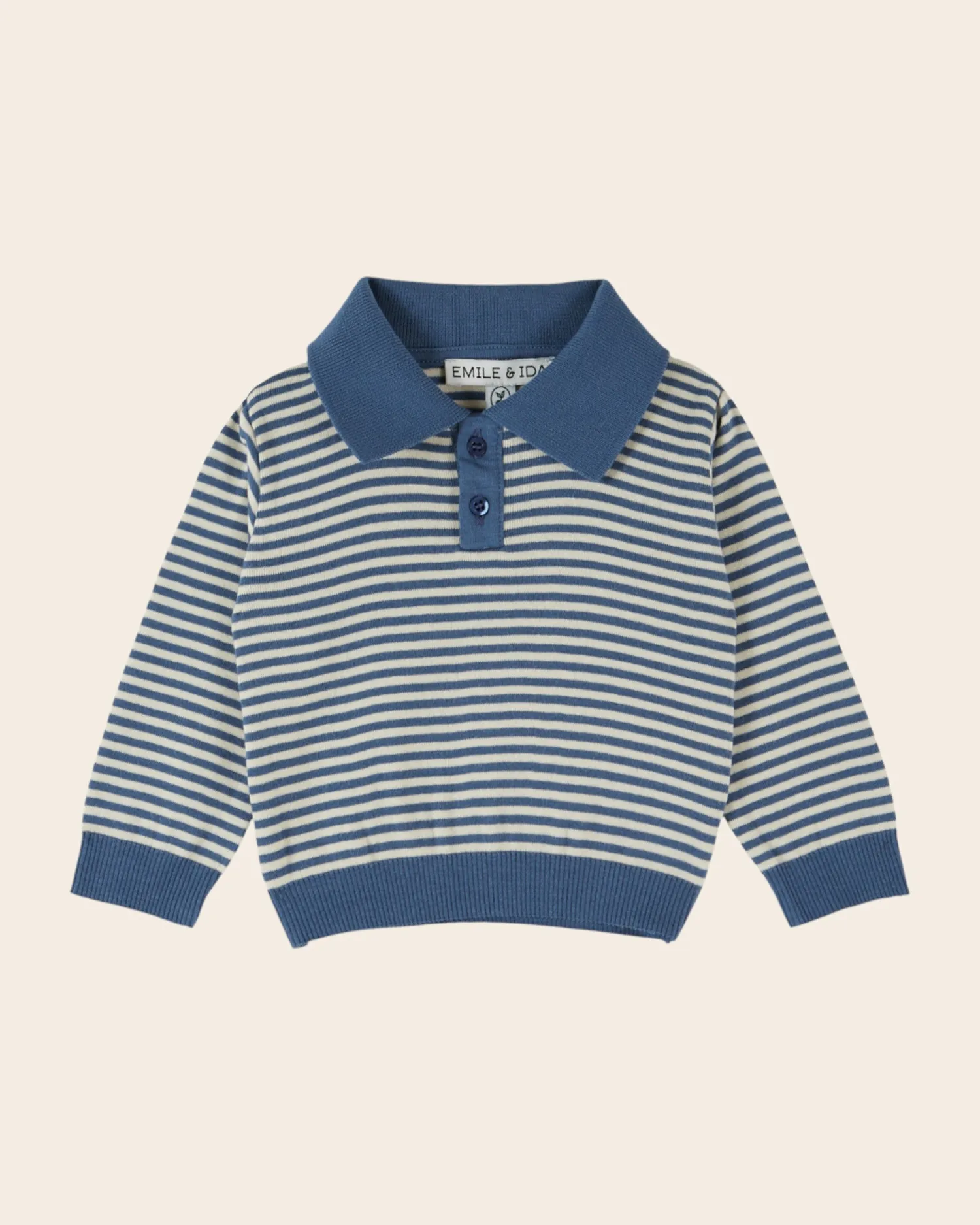 Emile et Ida Rayure Ocean polo blåstribet til børn