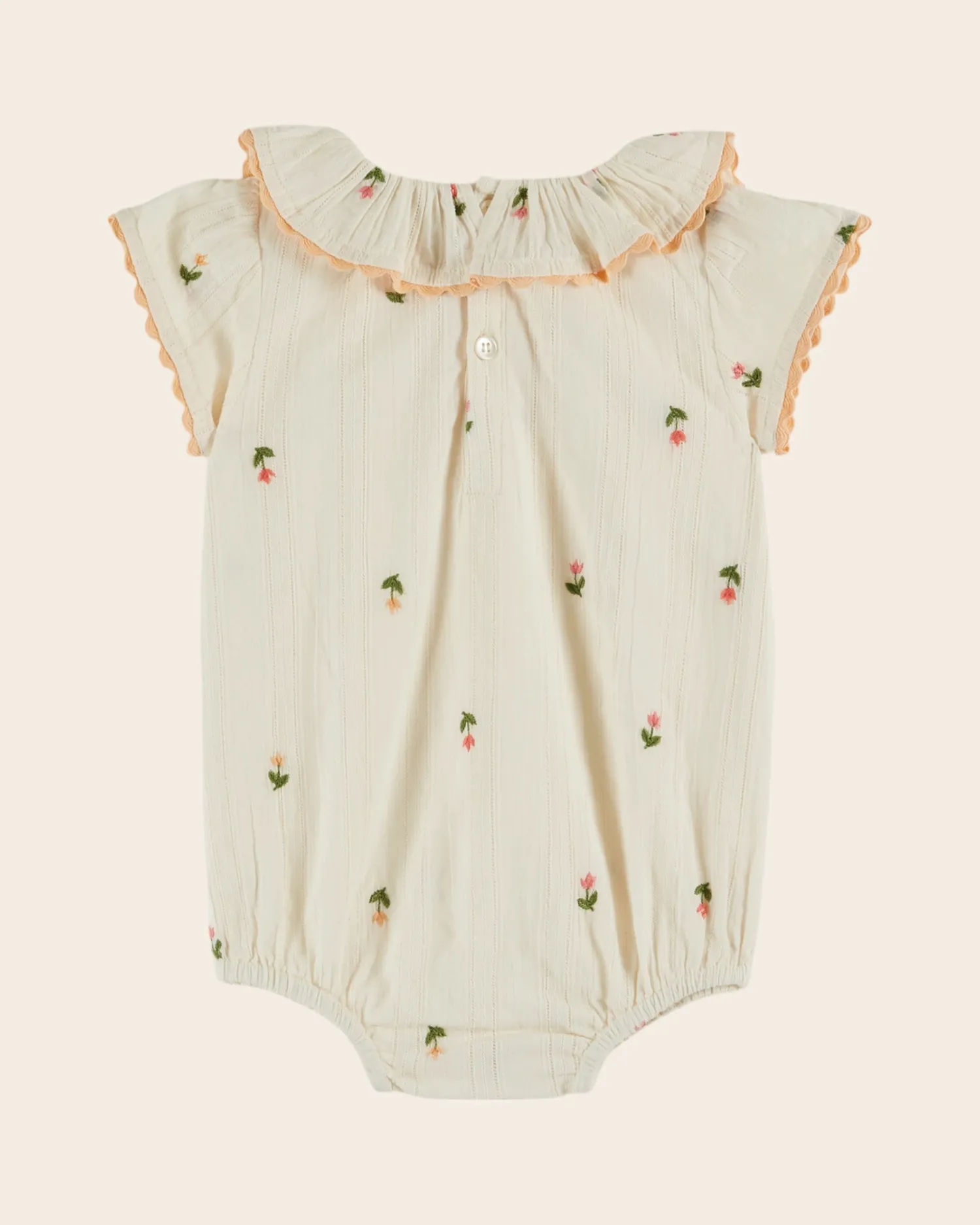 Emile et Ida Colerette combibloomer creme broderi