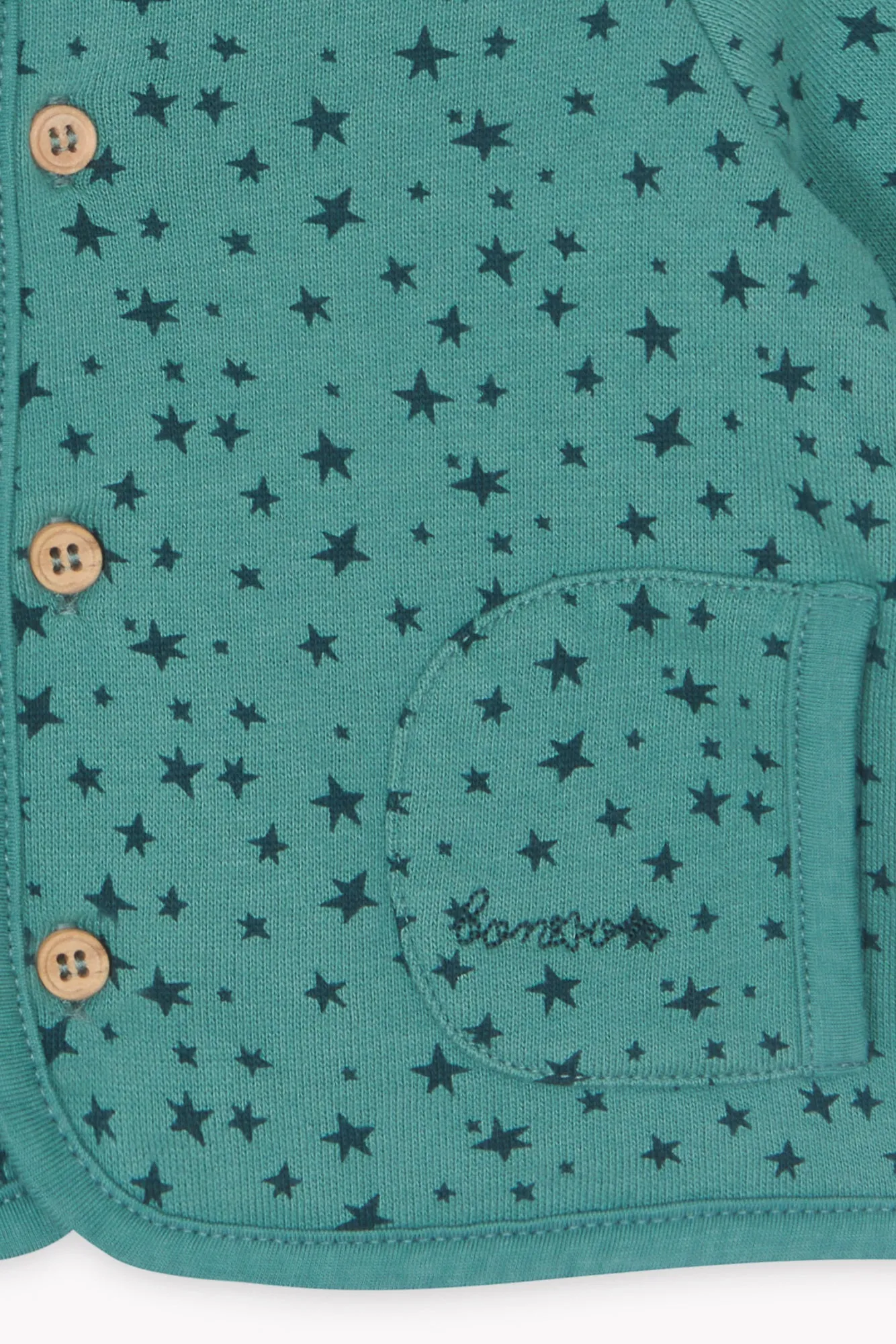Bonton Lee Star vest baby bomuld stjerner