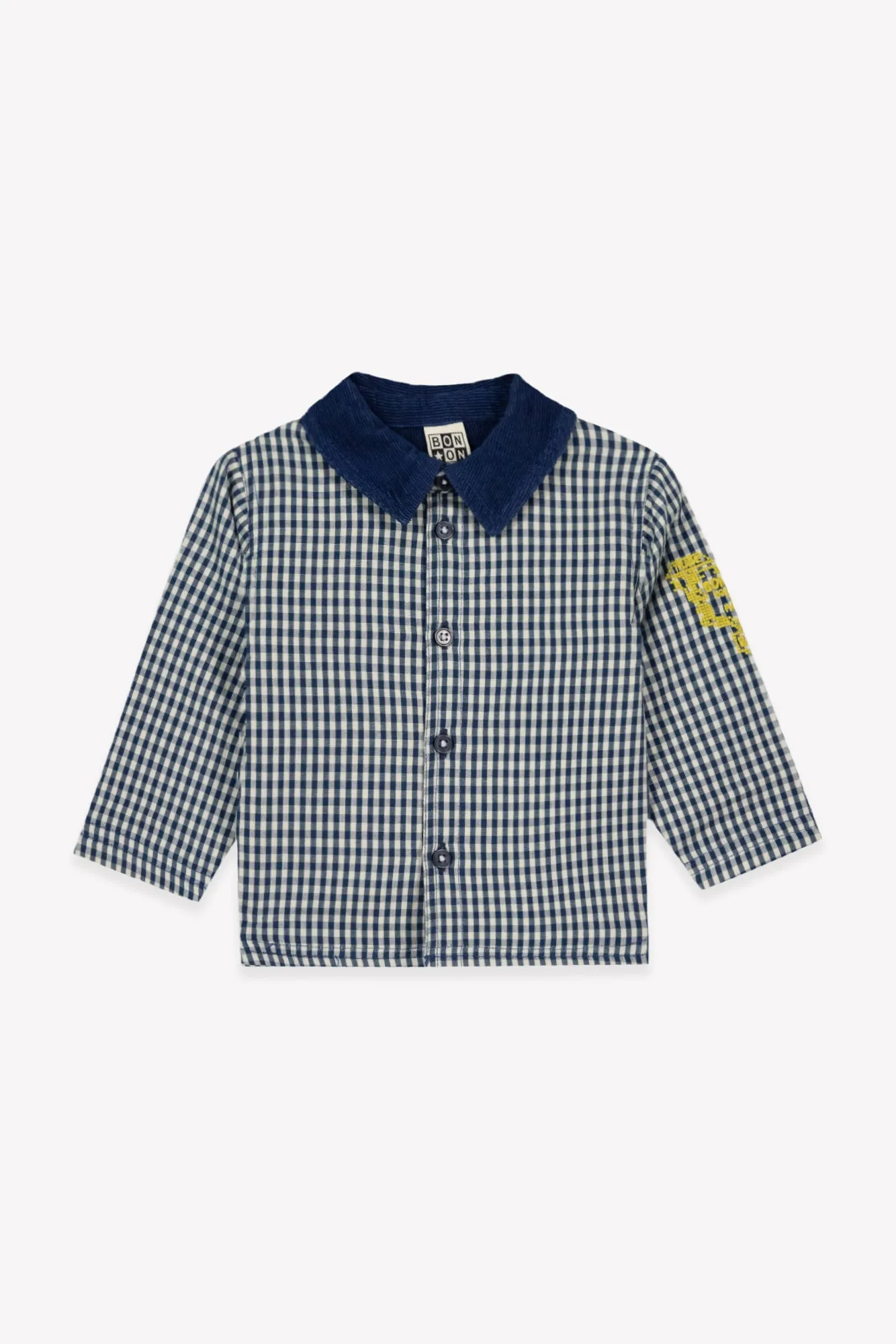 Bonton Postit Vichy Coton skjorte ternet bomuld