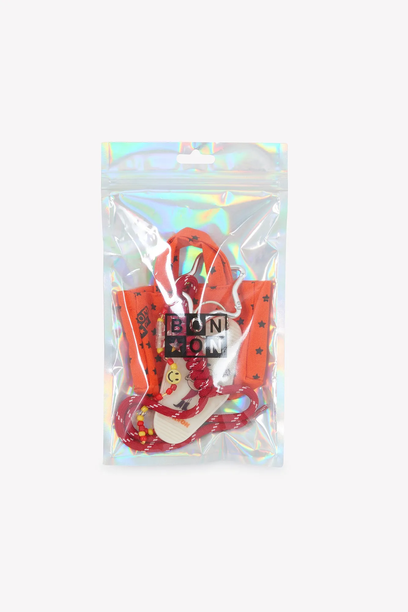 Bonton Grigri Cabas nøglering orange – mini taskevedhæng