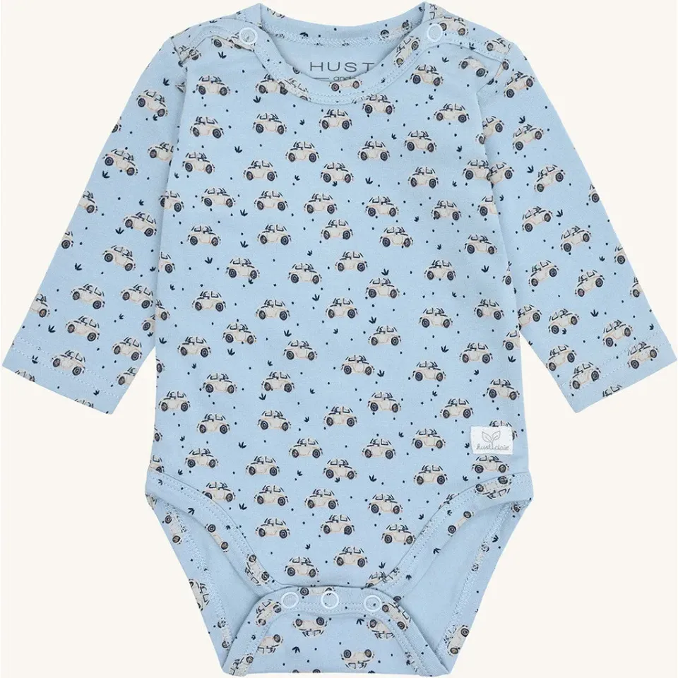 Hust & Claire HC Bebe Car bodystocking Baby Blue bomuld