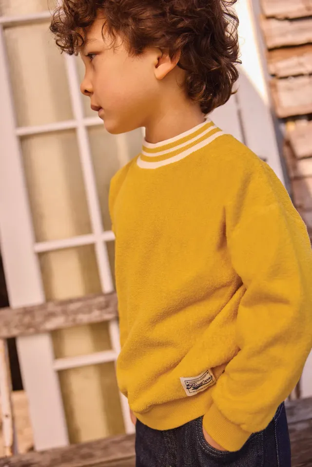 Bonton Pitt French Fries sweatshirt bomuld 6A stribet