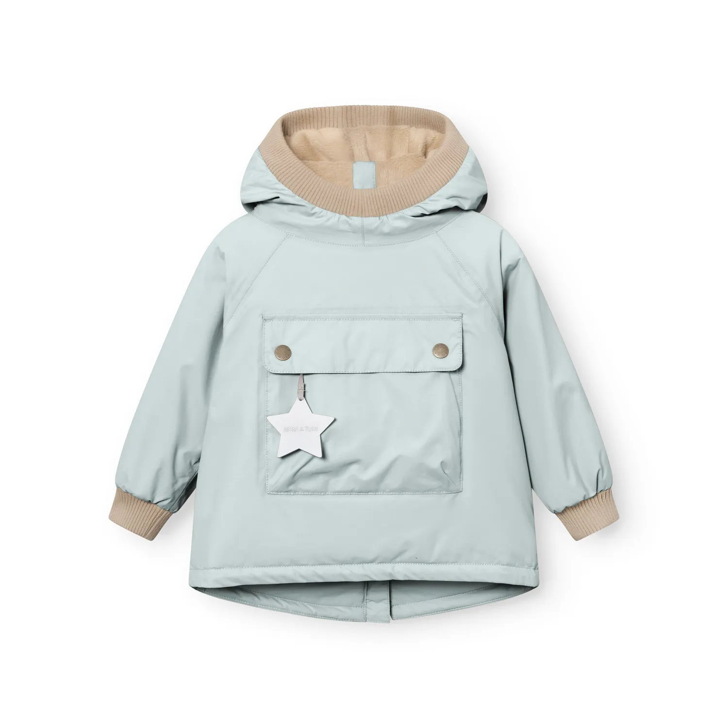 MINI A TURE Babywen vinteranorak Angora Cream fleece