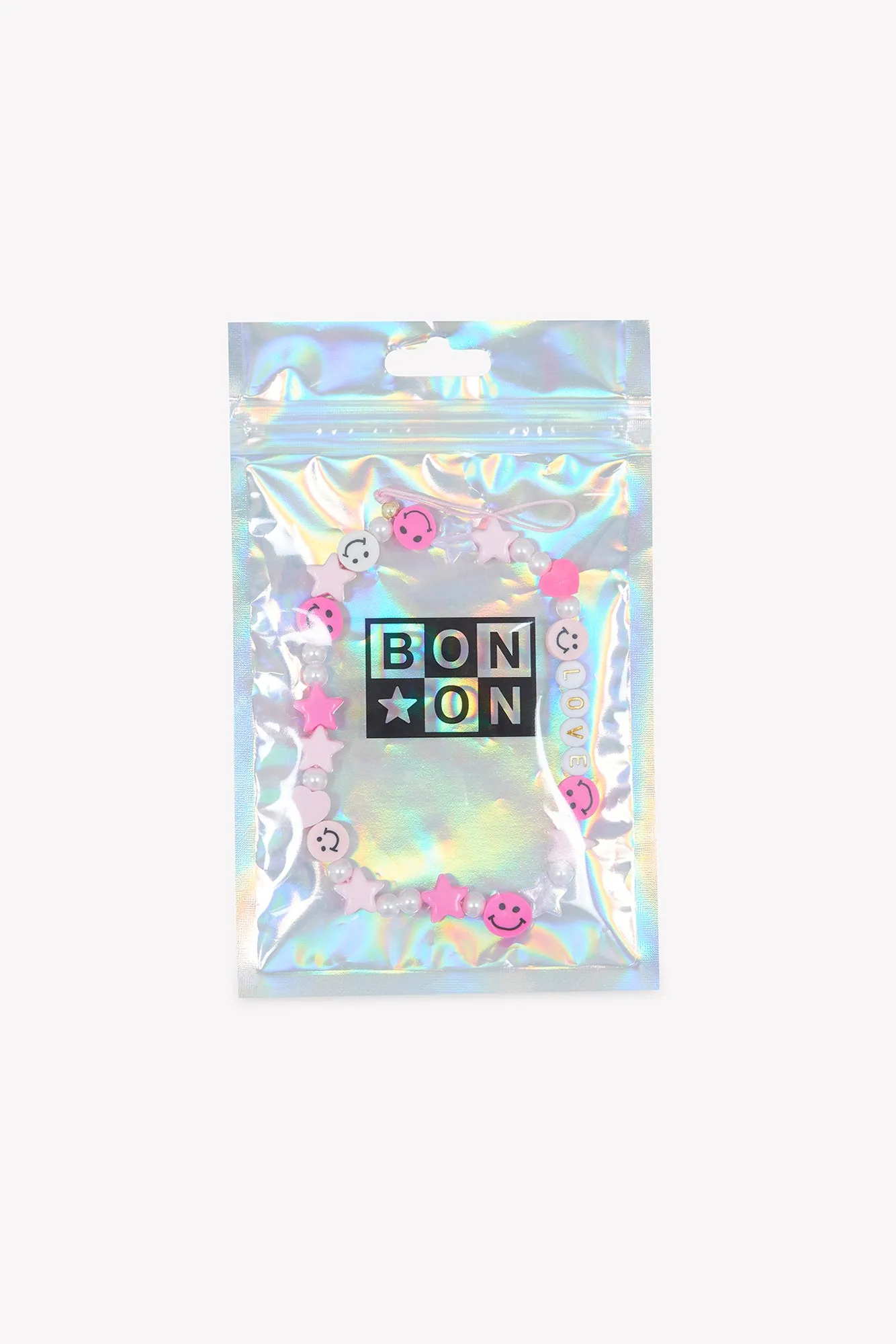 Bonton Smiley Rose mobilvedhæng rosa