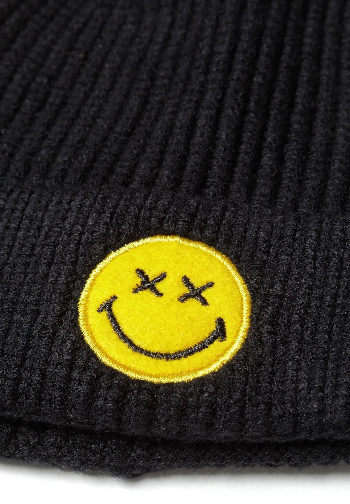 Minoti hue sort smiley rib viskose