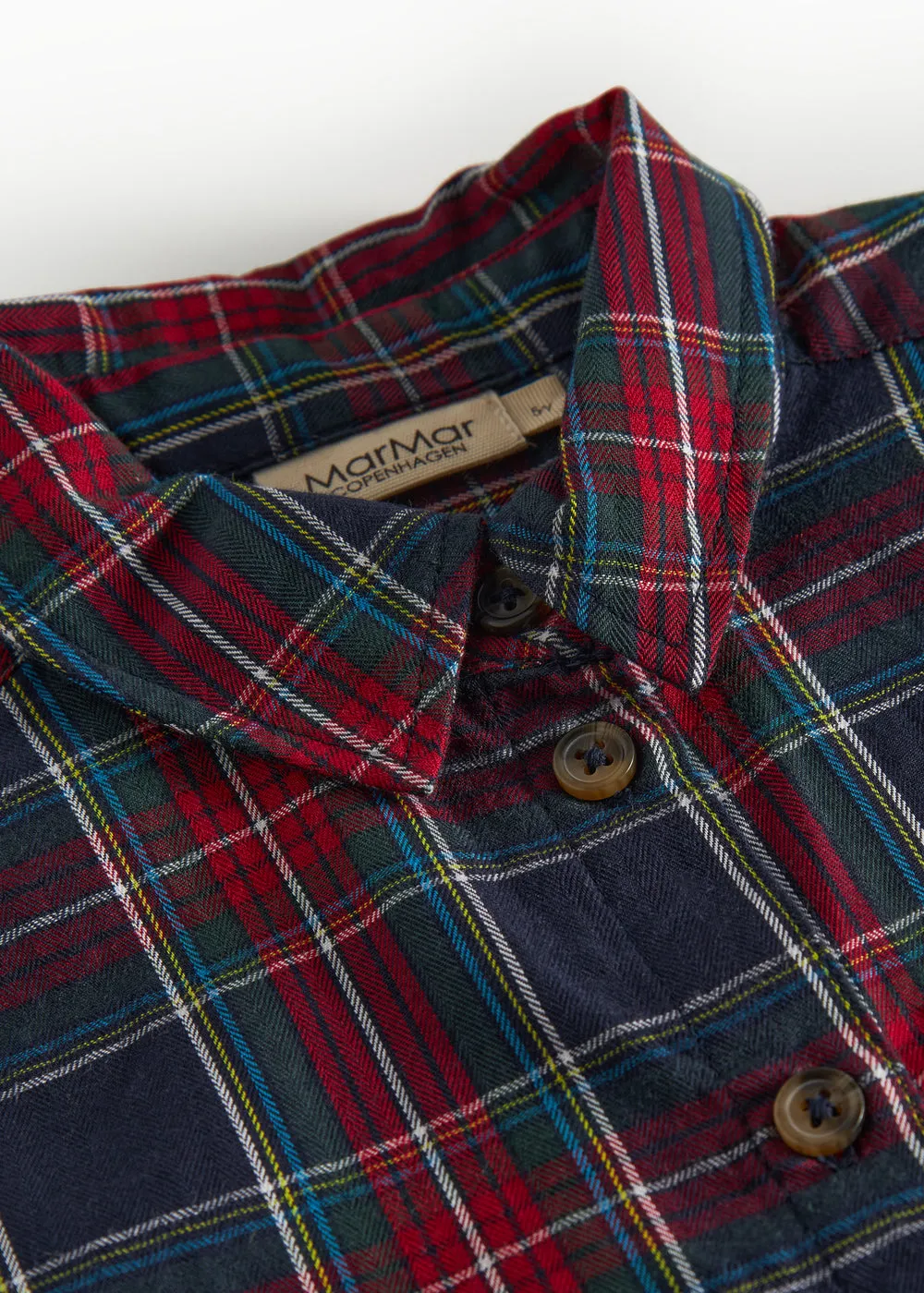 MarMar Tommy skjorte Pilot Navy Check ternet bomuld