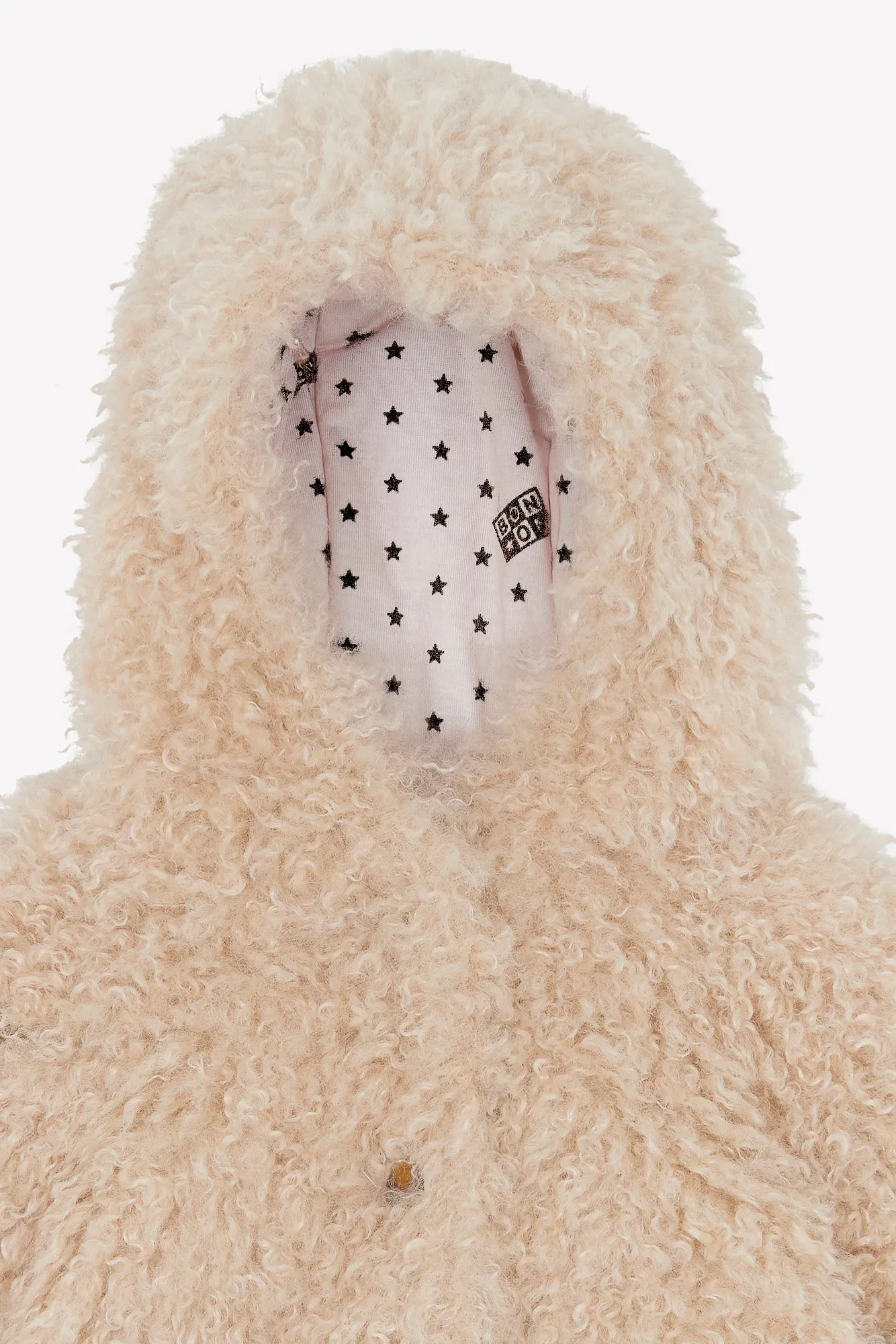 Bonton Mignon jakke mouton sherpa med hætte