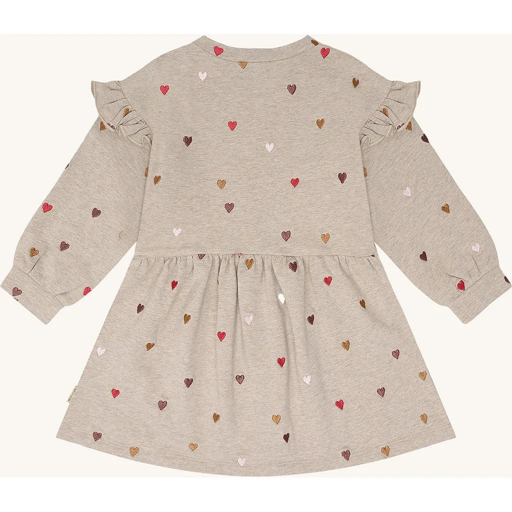 Hust & Claire Donna Heartbeat kjole biscuit blomstret