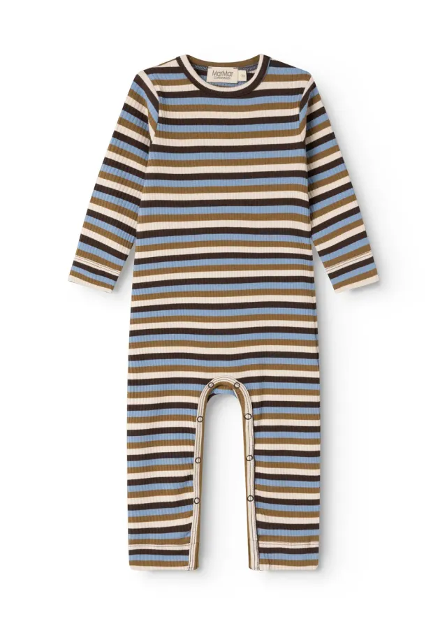 MarMar Plain Rompy heldragt Stripes rib