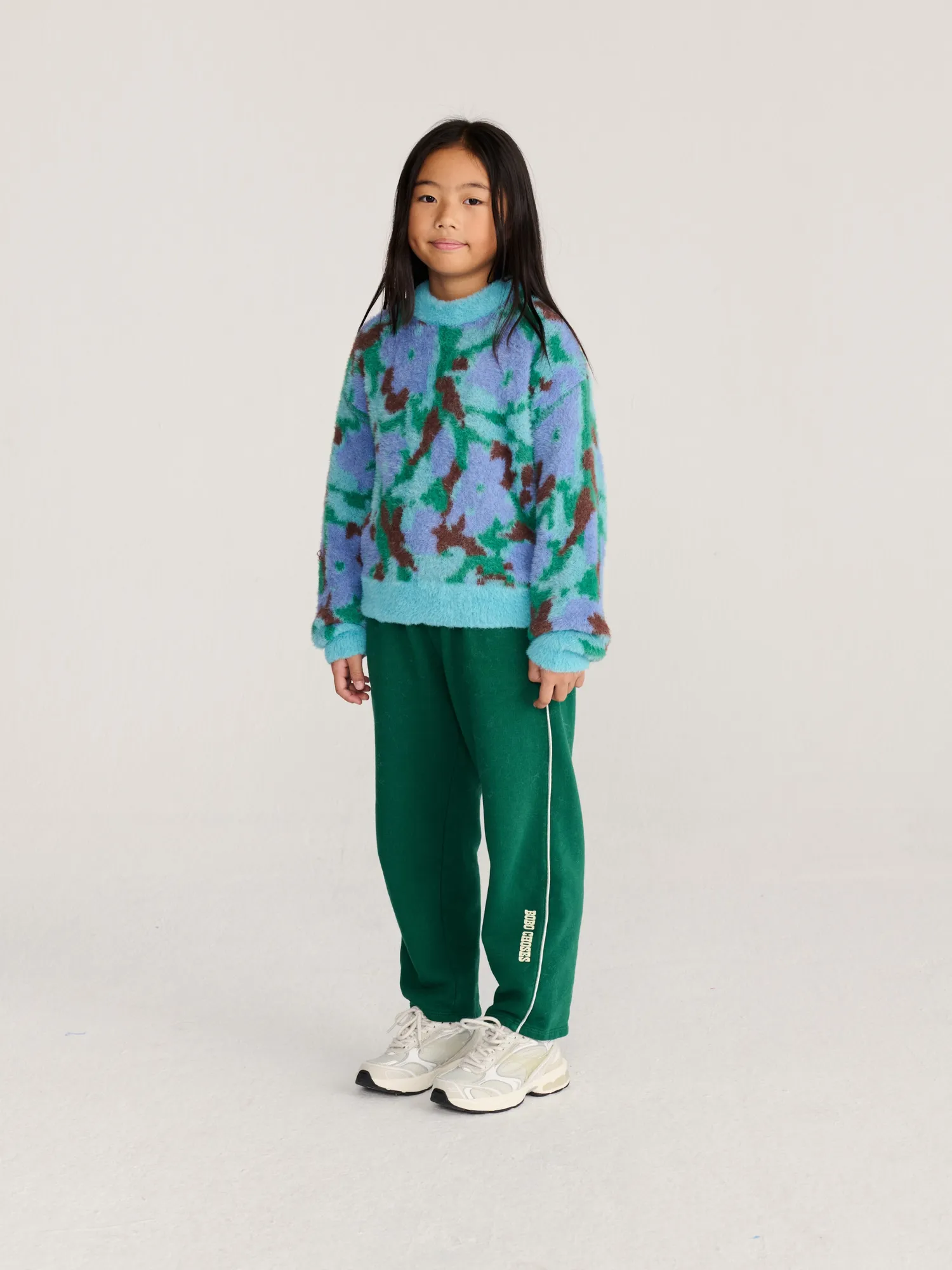 Bobo Choses Watercolor jumper grøn 2-3Y løs