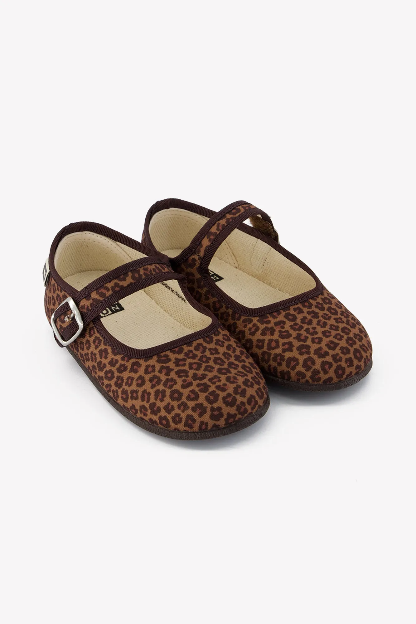 Bonton Jane Léopard ballerinasko leopard bomuld
