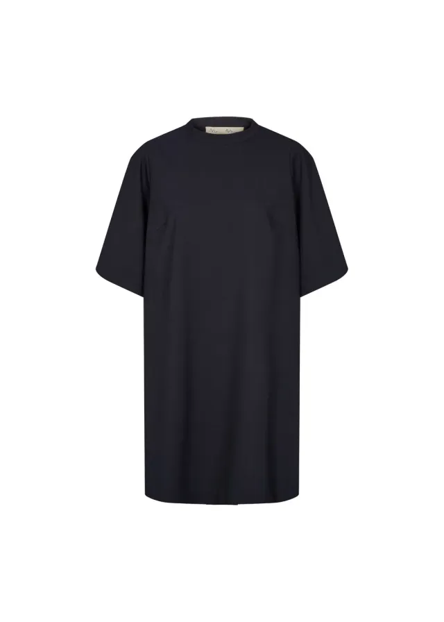 MarMar Danny W kjole Dark Navy uldmix knælang