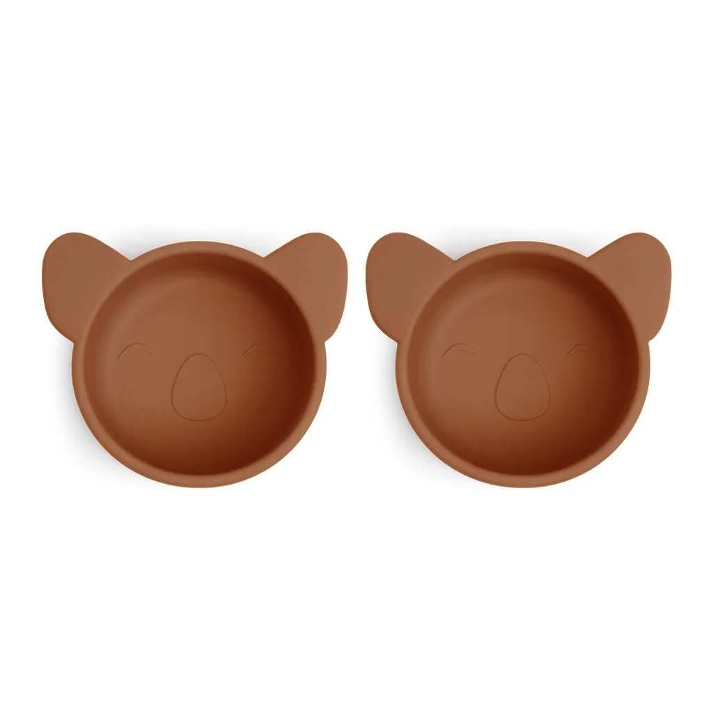 nuuroo Rosa snackskål silikone 2-pak caramel cafe