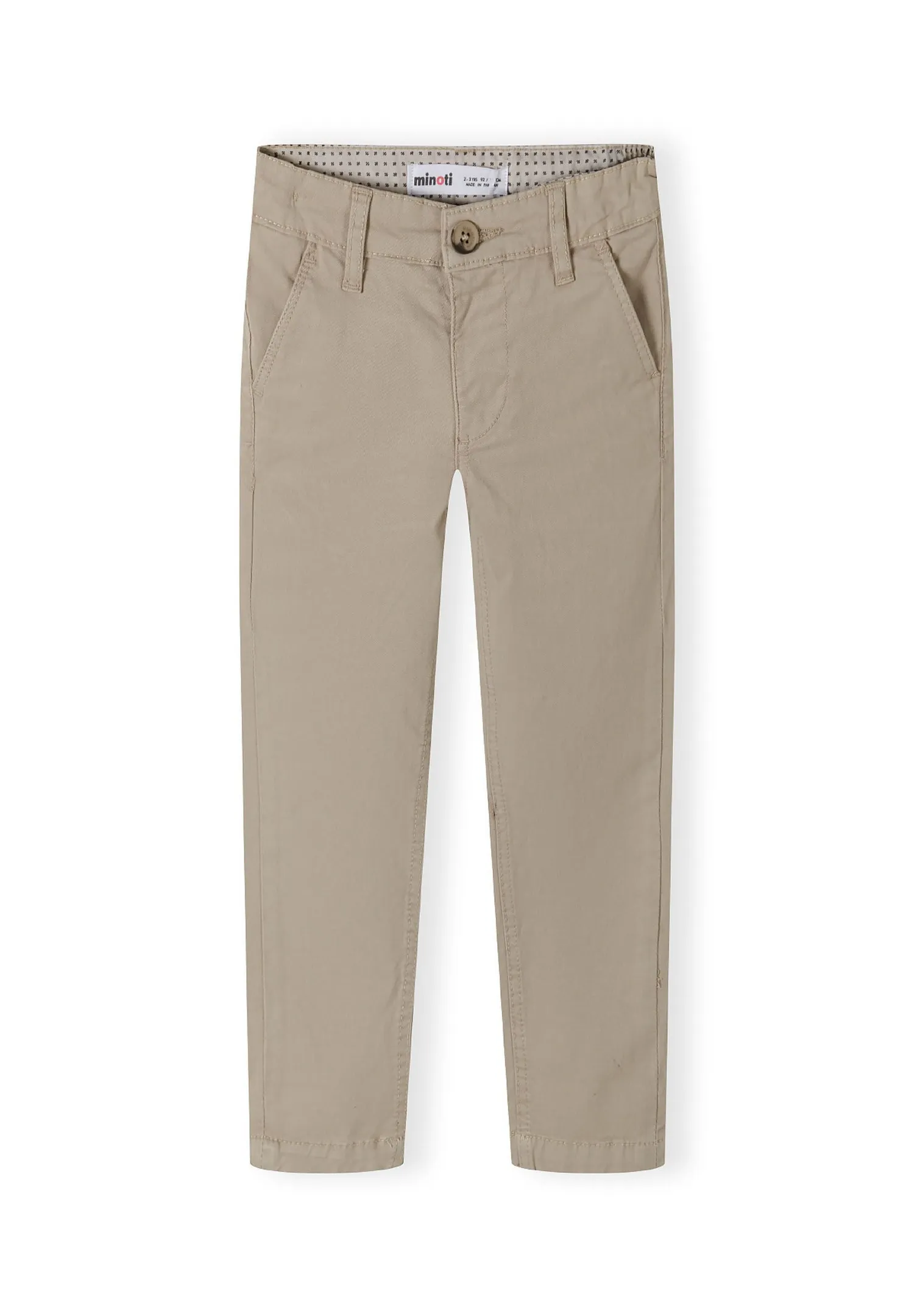 Minoti 43801 chinobukser grå slim fit bomuld