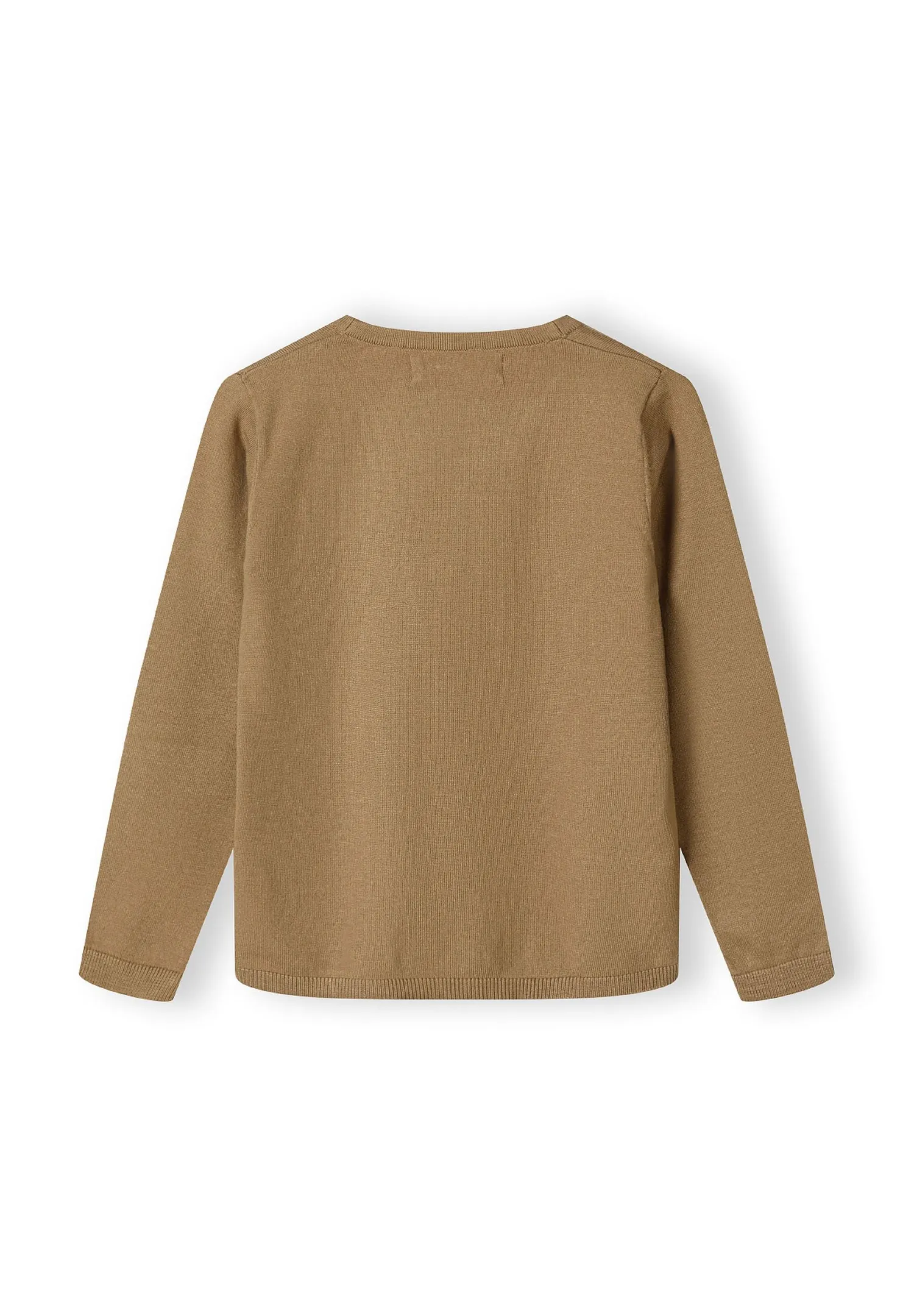 Minoti 43905 strikcardigan til drenge camel finstrik