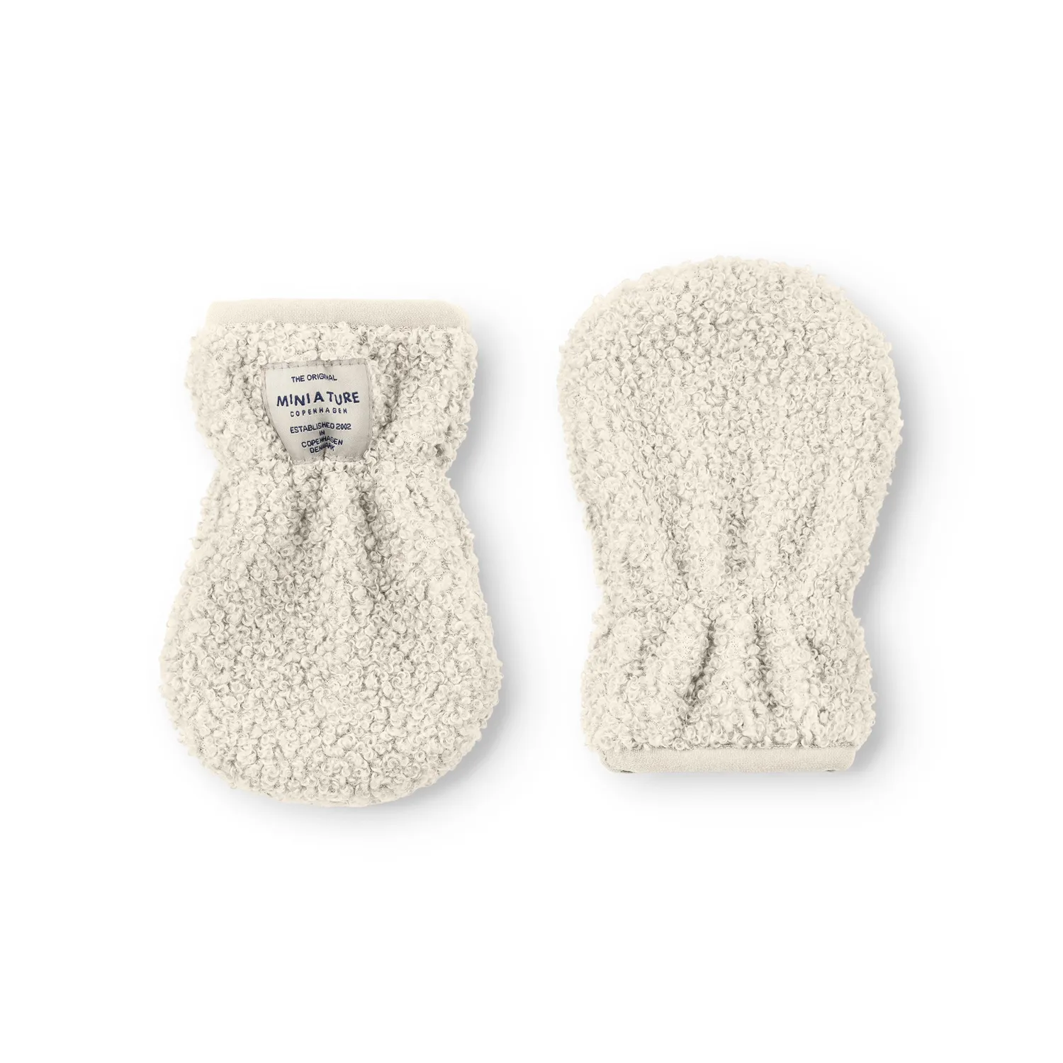 MINI A TURE MATWOLMER teddyfleece handsker Angora cream