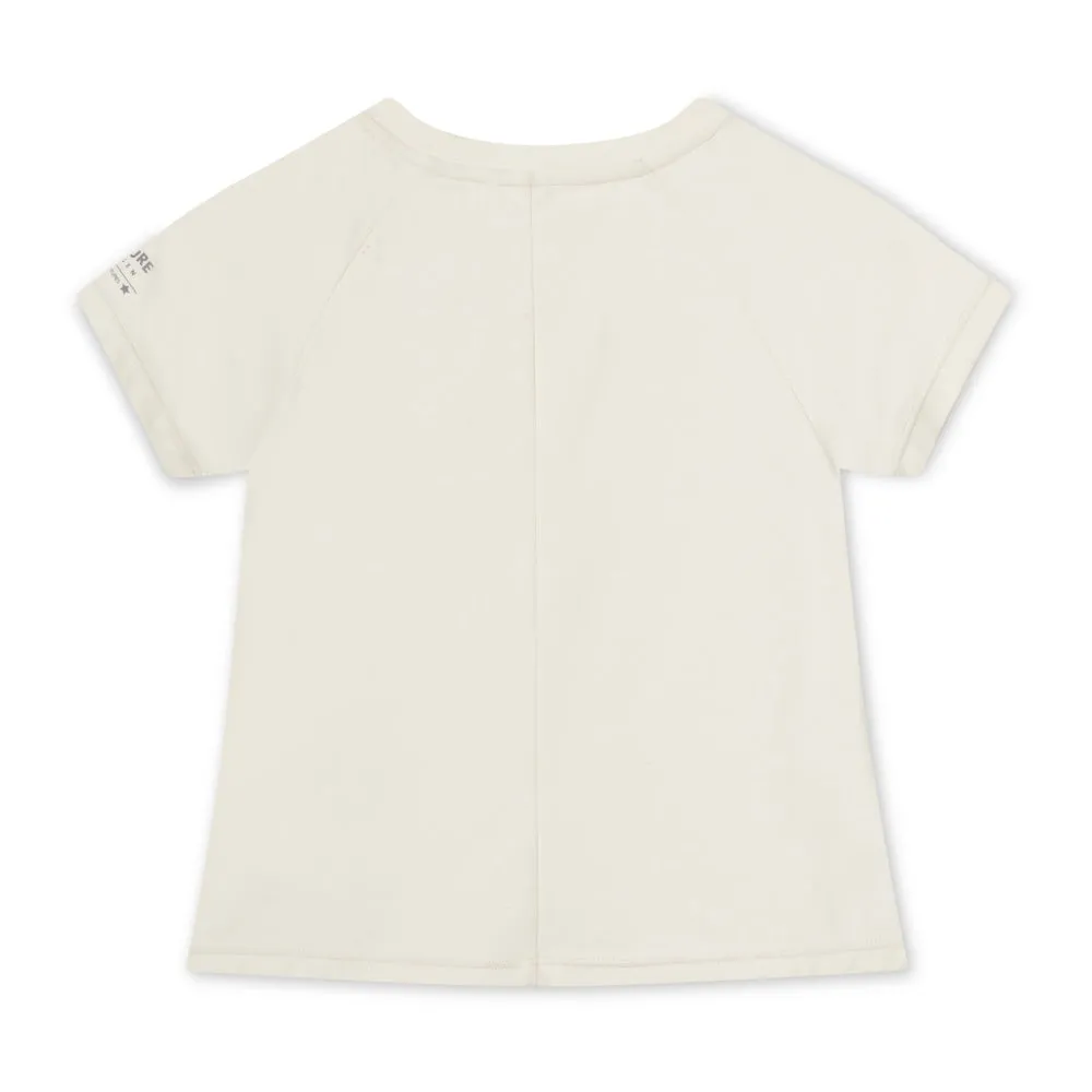 MINI A TURE Matlois t-shirt Papyrus white 2y/92cm kølende