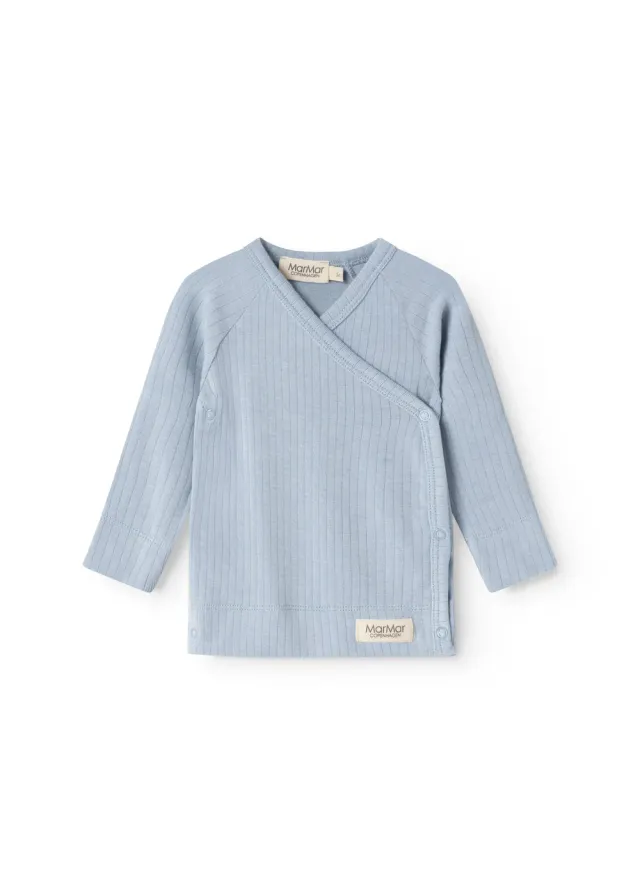 MarMar Tuti Wrap LS bluse Blue Coast modal