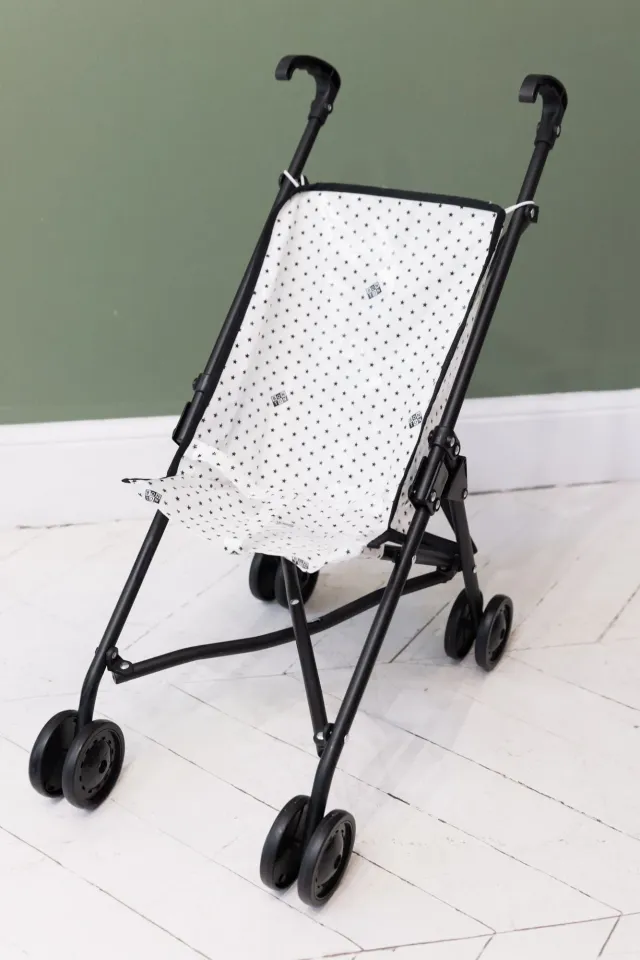 Bonton Etoile Minikane dukkevogn sort stjerne