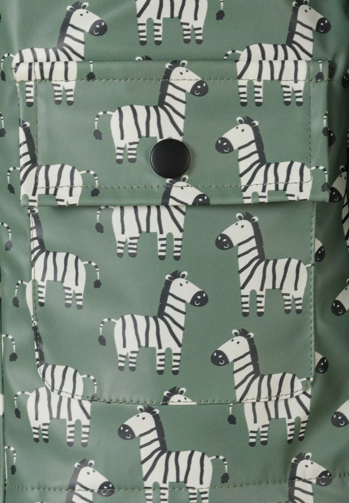 Minoti 43044 regnjakke khaki zebra-print