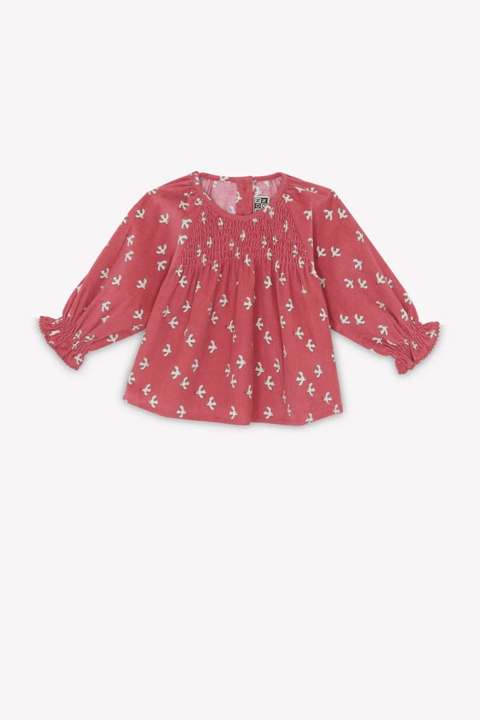 Bonton Mathilde Little Birdy bluse rosa bomuld