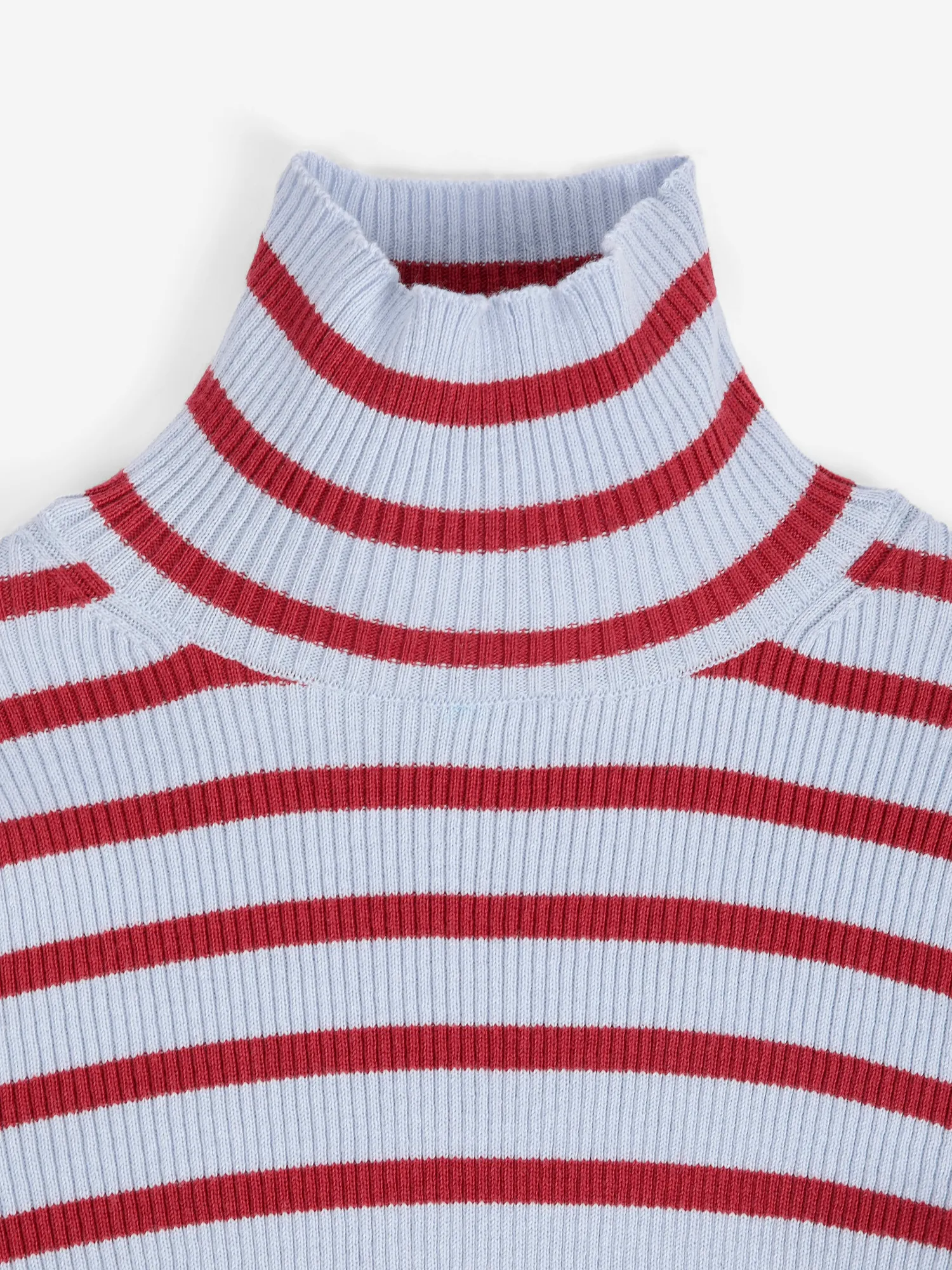 Bobo Choses stribet rullekrave striktrøje merinould slim fit