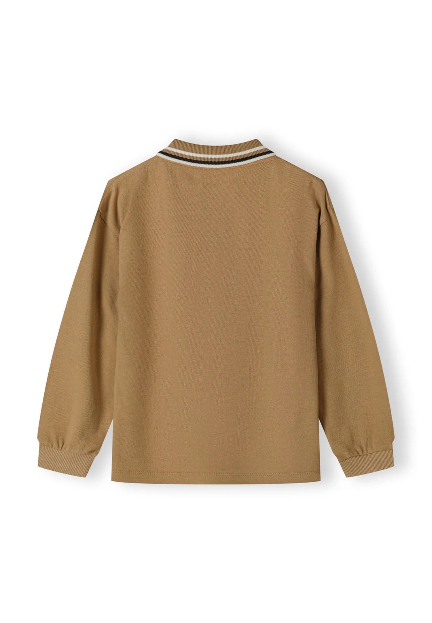 Minoti 44286 polo langærmet 2-pak sand sort