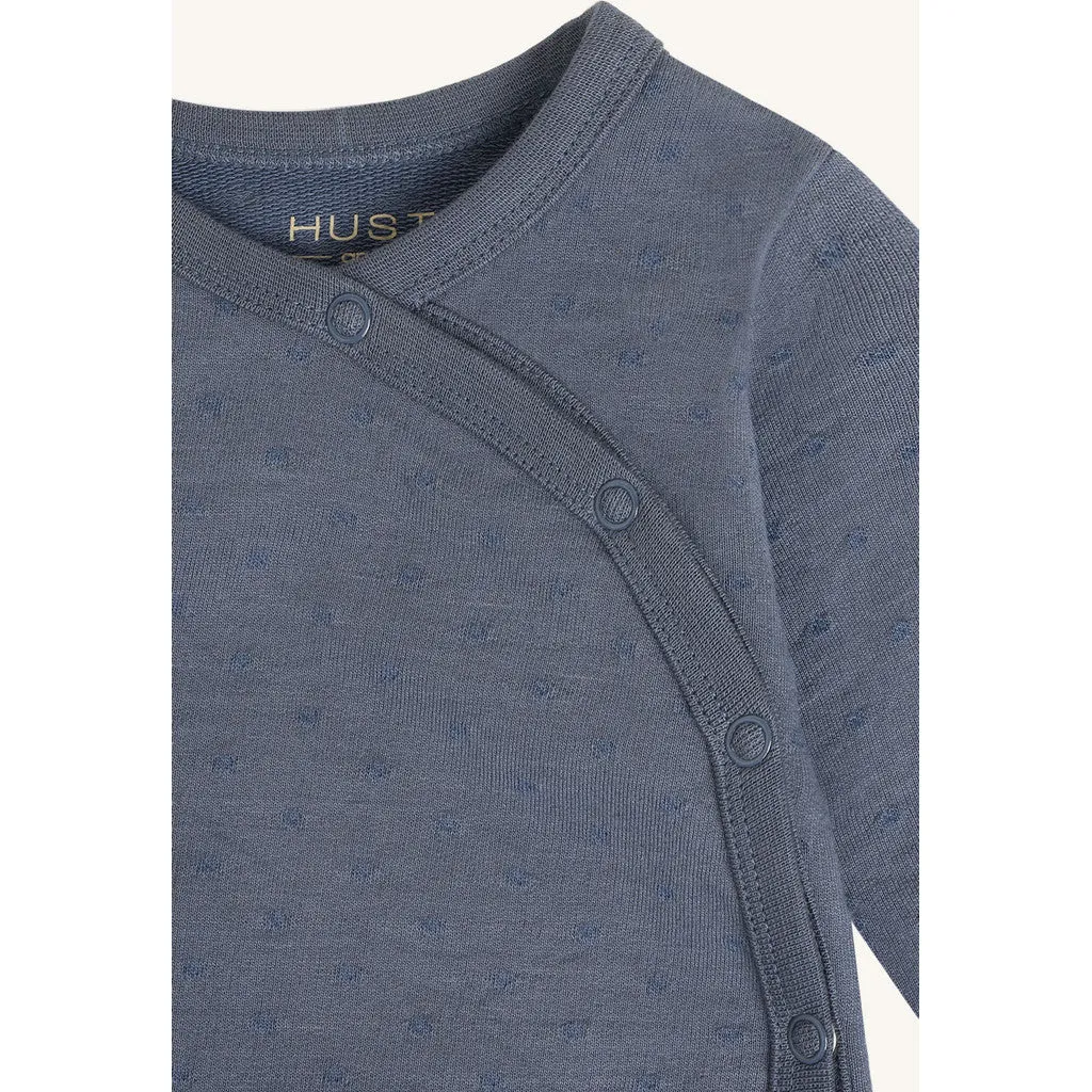 Hust & Claire Sai cardigan Blue Storm økologisk