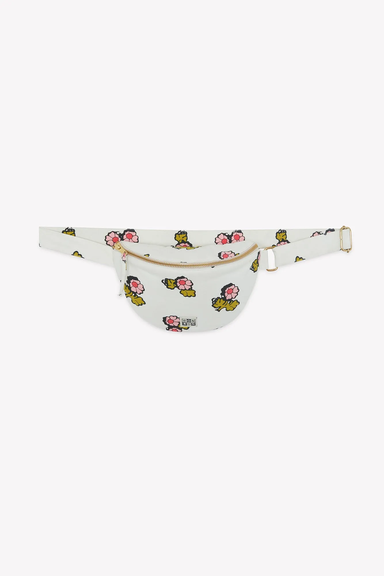 Bonton Banane Faroe bæltetaske blomster 14x22x7 cm