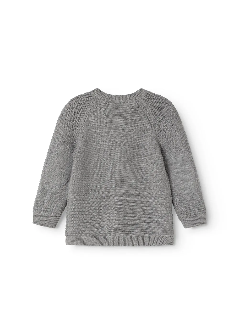 MarMar Taki strik cardigan Grey Melange bomuld