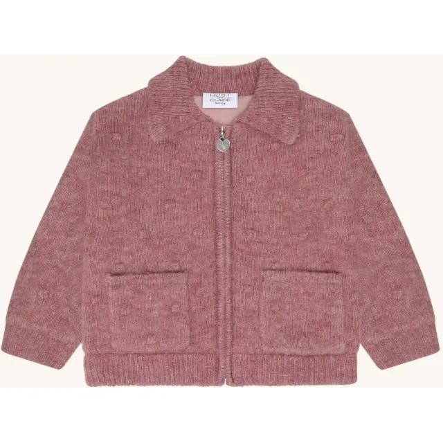 Hust & Claire HCEmi Knit Jacket strikcardigan heather uld