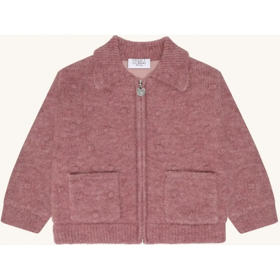 Hust & Claire HCEmi Knit Jacket strikcardigan heather uld