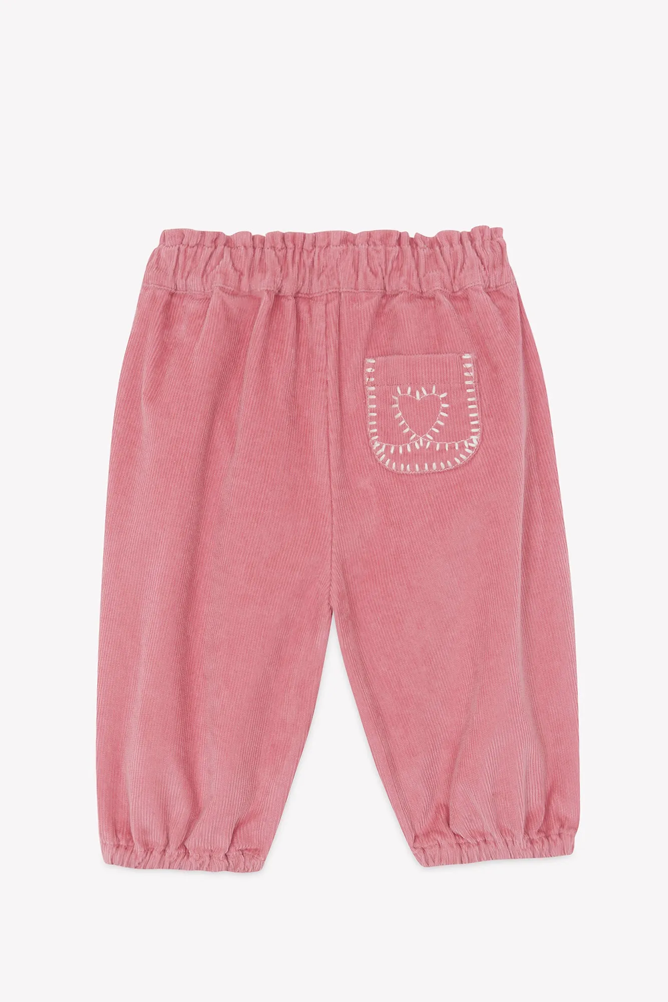 Bonton Biscotte Pinkyee bukser rosa fløjl 2A