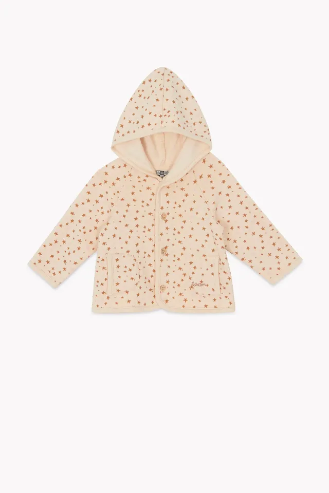 Bonton Lee Star vest til baby bomuld med hætte