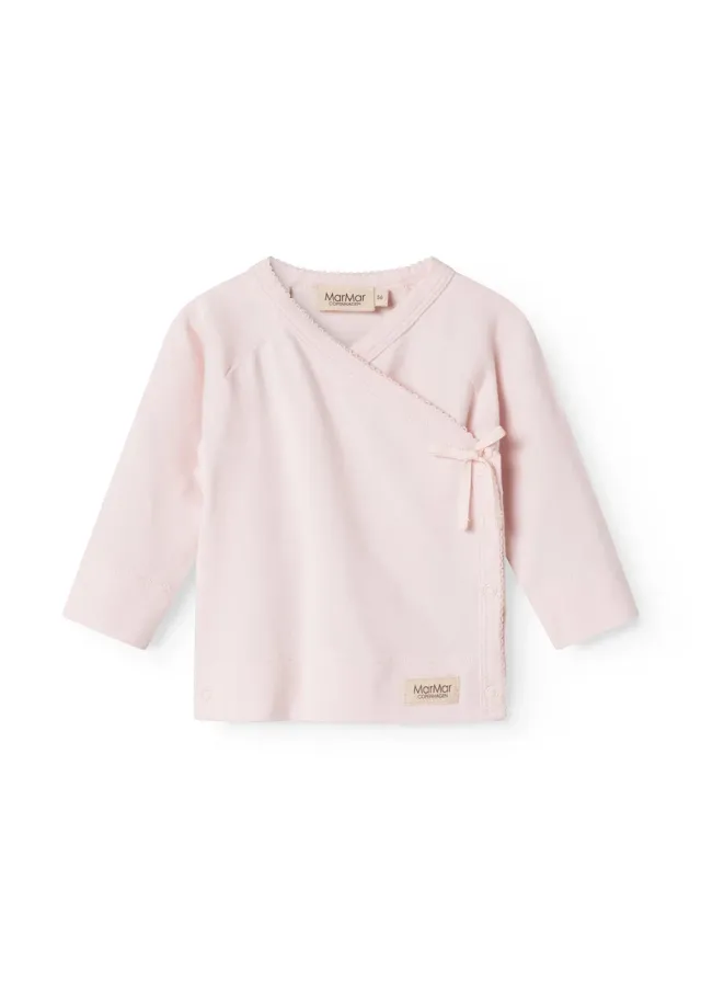 MarMar Tut Wrap LS bluse Rosa modal nyfødt