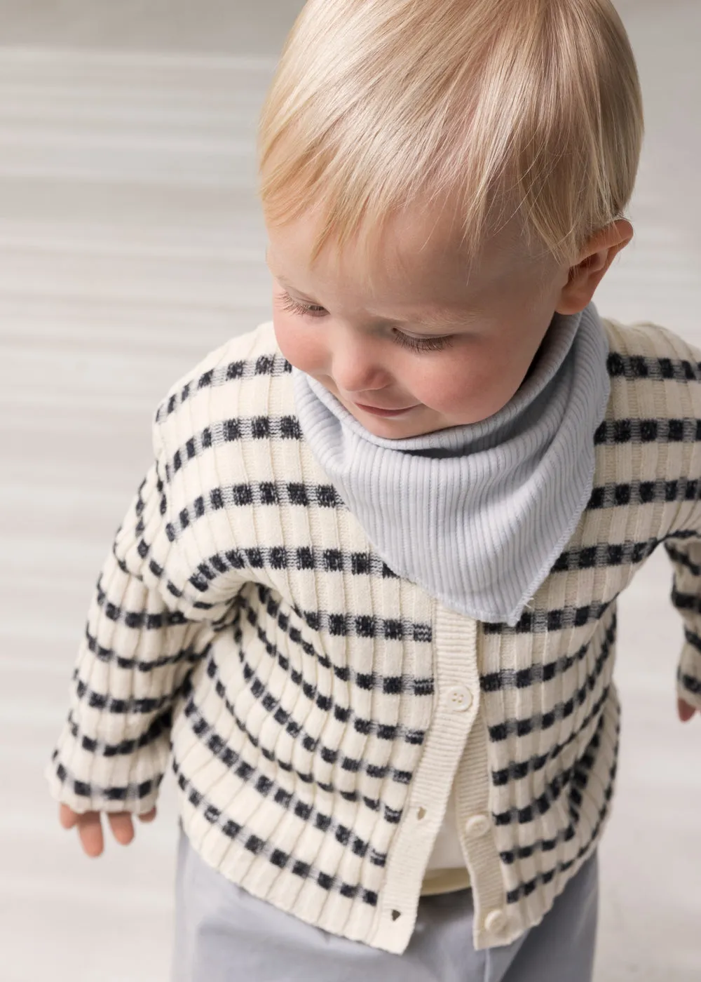 MarMar Tob B cardigan Off White Stripe strik