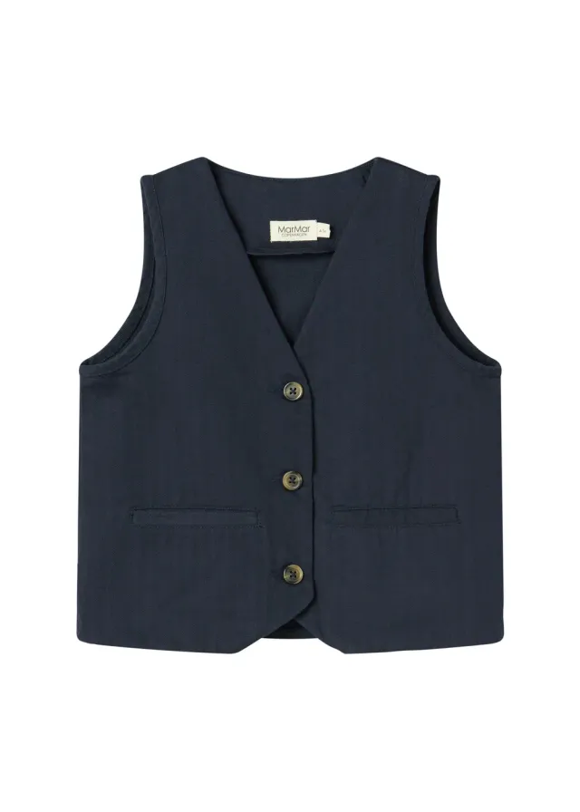 MarMar Jason vest Pilot Navy twill til fest