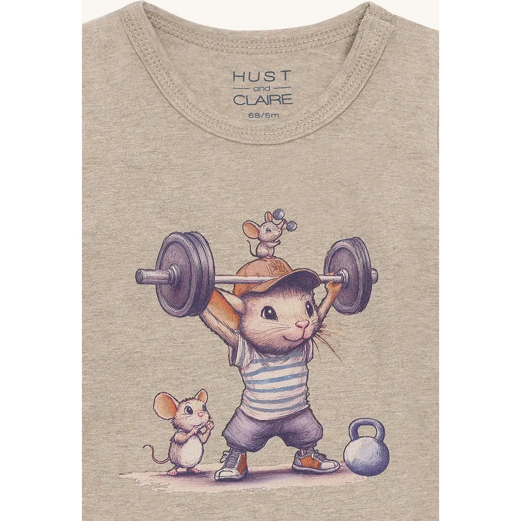 Hust & Claire Billy Strong Mouse body Biscuit bomuld