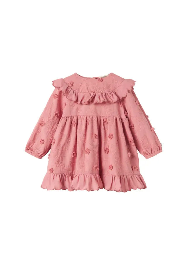 MarMar Deas LS kjole Pink Delight broderi
