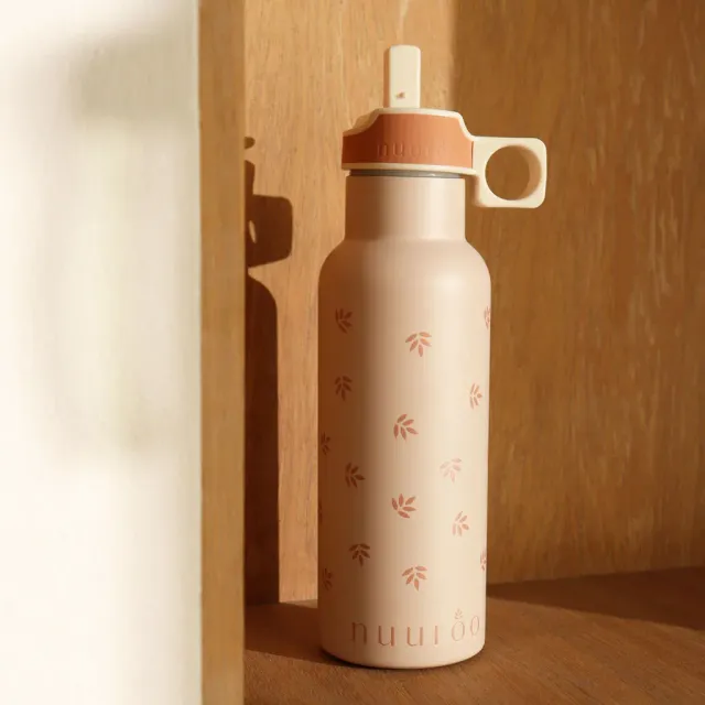 nuuroo Conrad vandflaske 500 ml Cork leaf stål