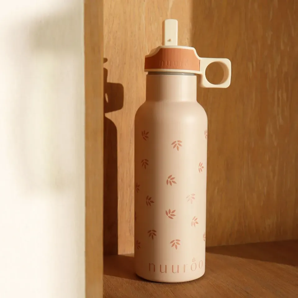nuuroo Conrad vandflaske 500 ml Cork leaf stål