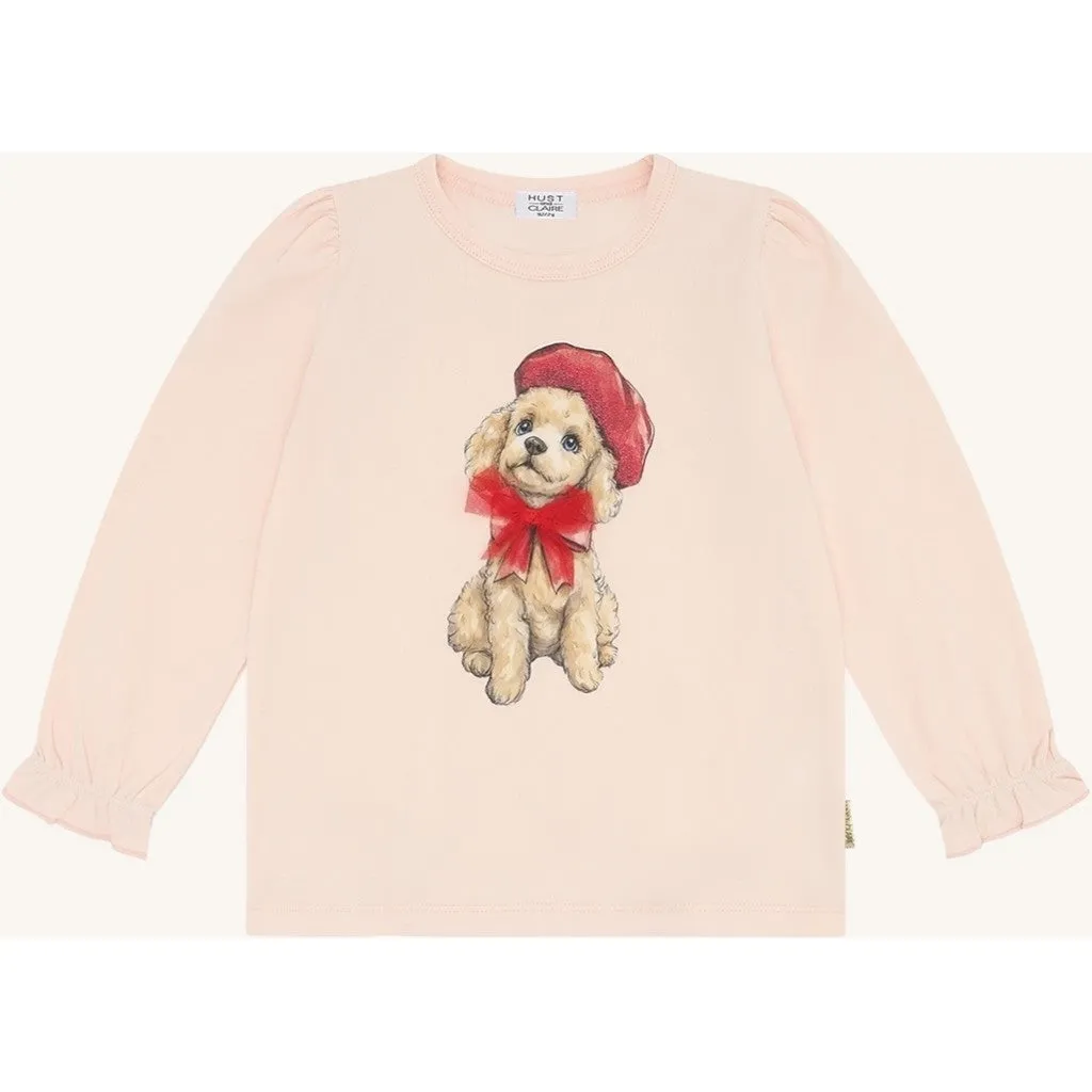 Hust & Claire Alma Poodle bluse Quartz bomuld
