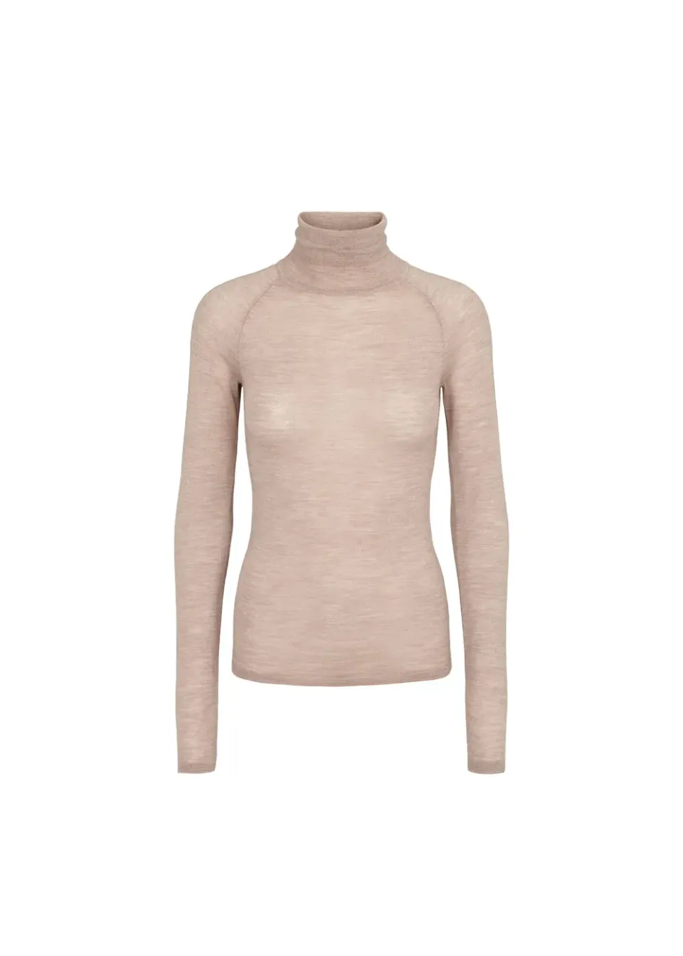 MarMar Trisha W bluse nougat merino rullekrave