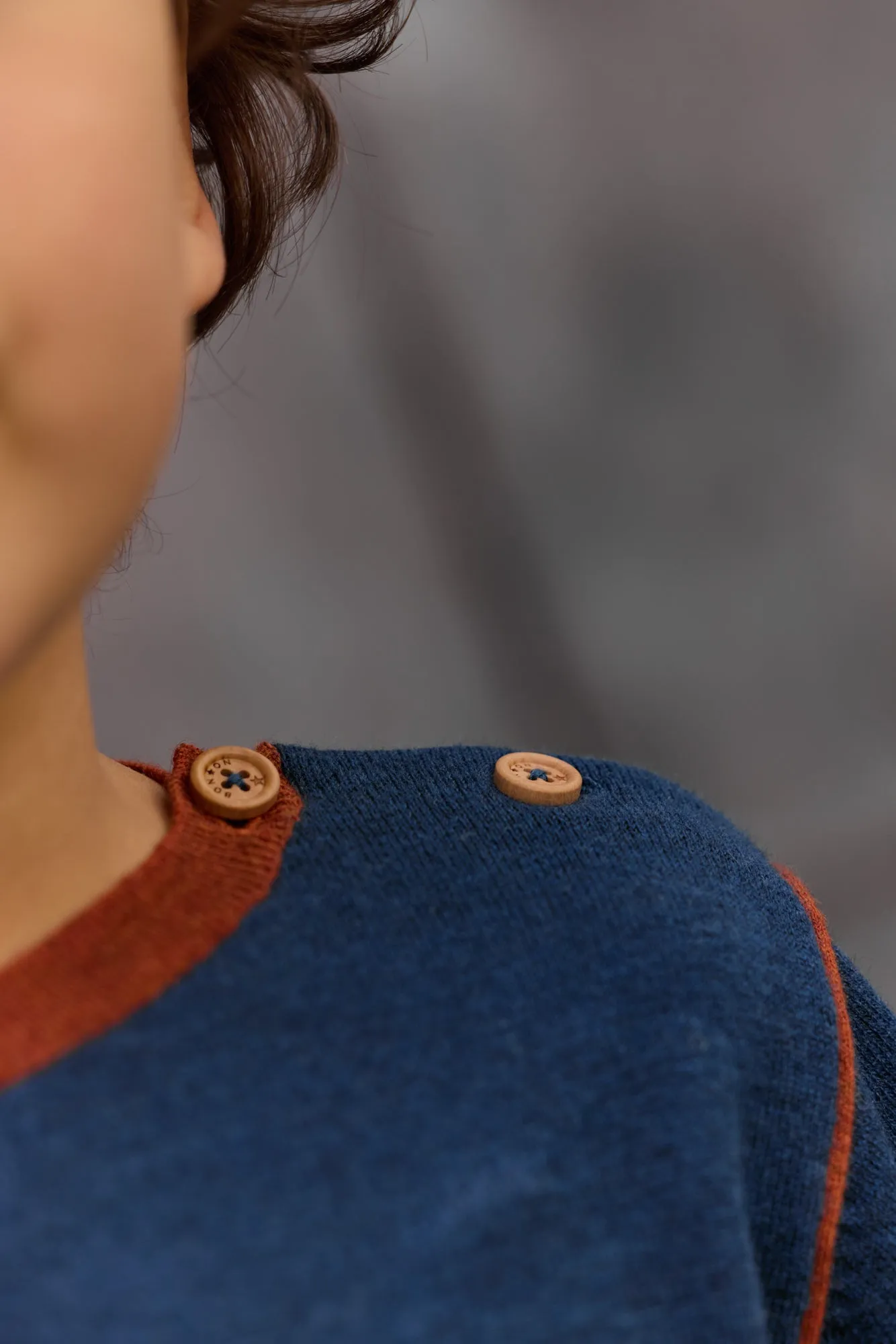 Bonton Pasta Blue pullover blå bomuld 100%