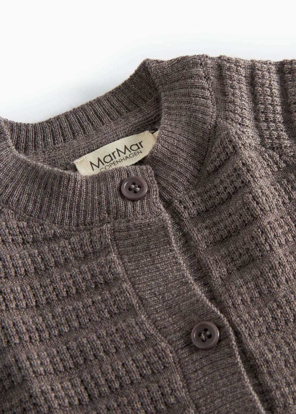 MarMar Taki cardigan Dusty Brown merino
